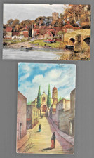 2 old postcards stock #1216 picture