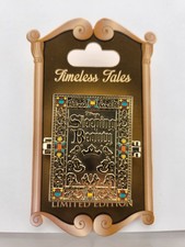 Disney Timeless Tales Sleeping Beauty Hinged Book LE Pin Maleficent and Aurora picture