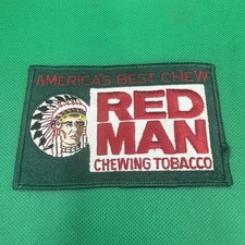 VTG RED MAN CHEWING TOBACCO PATCH 1980'S AMERICA'S BEST CHEW 5” UNUSED Rare picture