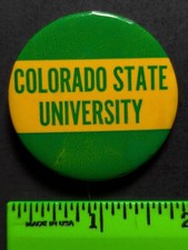 Vintage Colorado State College University Pinback Pin picture