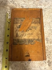 Vintage Antique Cleveland Twist Drill Bit Set In Wooden Box picture