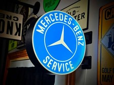 Mercedes-Benz Service LED Sign Double Sided 9 Inch 3D Printed Garage Man Cave picture