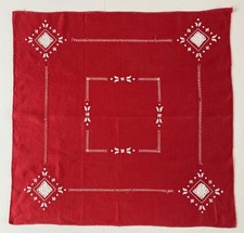Swedish Vintage hand embroidered tablecloth picture