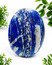 Big Size Lapis Lazuli Palm Stone Polished Crystal Blue Healing Stone 700+gram picture