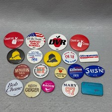 Vintage NEA Teachers Union Education Campaign and Education Pinback Buttons Lot picture