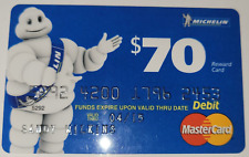 Michelin Tire Man Mastercard Collectible $70 Reward Card Expired picture