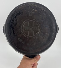 Vintage Griswold No. 8 Cast Iron Skillet Frying Pan 704 K Large Logo Erie PA picture