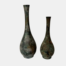 2 Vtg Japanese Bud Vases 9