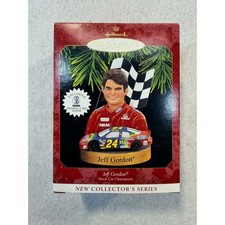 New Hallmark 1997 Jeff Gordon Stock Car Champions Ornament Series 1 Trading Card picture