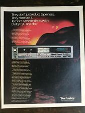 Vintage 1984 Technics Stereo & Cassette Deck Full Page Original Ad - 721 picture