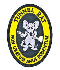RARE US Army Patch TUNNEL RAT Non Gratum Anus Rodentum From Vietnam War Era NS picture
