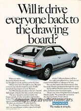 1982 Honda Accord Hatchback - Original Advertisement Print Art Car Ad J789 picture