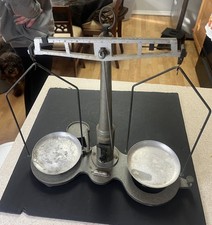 Antique Vintage Welch Scientific Scale Laboratory Balance Great Working Order picture