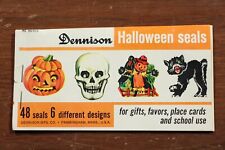 Vintage Dennison Halloween Seals Stickers picture
