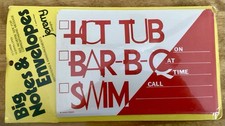 VTG 1978  Big Notes & Envelopes by Jeremy Designs-Invitations to BBQ/Pool Party picture