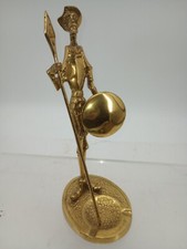 Vintage Mid Century Don Quixote Multi Piece Ashtray Sculpture Solid Brass 11 in picture