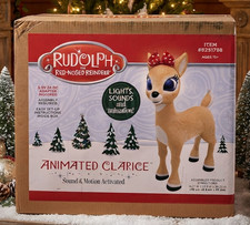Lowes 2026 Clarice Animatronic Rudolph The Red Nose Reindeer Holiday Living picture