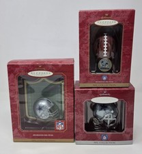 VINTAGE DALLAS COWBOY HALLMARK ORNAMENTS (Lot of 3) GUC picture