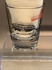 Vintage Minneapolis Minnesota Twins Metrodome C. 1980’s Shot Glass Souvenir picture