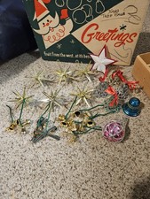 VTG Bradford Sputnik Atomic Starburst Christmas Ornaments MCM Lot 6 PLUS MORE picture