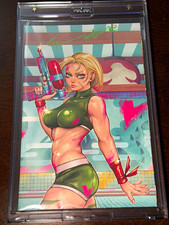 FREE SHIPPING Cammy Street Fighter Swimsuit Special #1 Signed Genki Eguro w/ COA picture