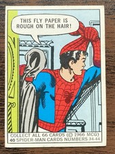 1966 Donruss Marvel Super Heroes Spider-man Rookie Card Set #40🔥DOUBLE ERROR 🔥 picture