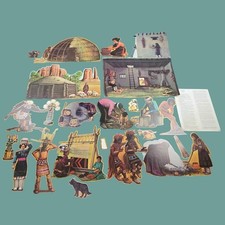 Desert Indians Southwest Visuals Set Vintage Educational die cuts classroom picture