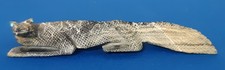 Ben Kaamasee Zuni Fetish Lizard Carving With Turquoise Eyes - Signed picture