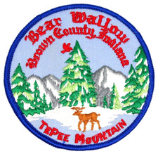 Vintage Bear Wallow Brown County Indiana Tepee Mountain Patch picture