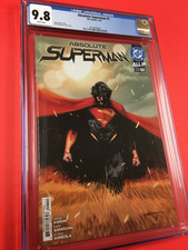 ABSOLUTE  SUPERMAN # 1 (2025) CGC 9.8 SANDOVAL  1st PRINT COVER 