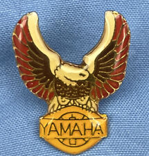 Vintage YAMAHA Eagle & Wings Lapel Pins 80s Motorcycle Motorbike Enamel picture