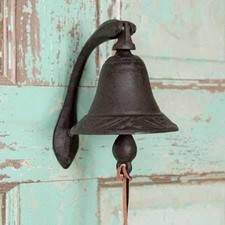 Heavy Cast Iron Logan Dinner Bell for Traditional Family Gatherings picture