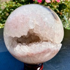 4.8LB Polished Purple Amethyst Agate Sphere Gemstone Crystal Ball Reiki M picture