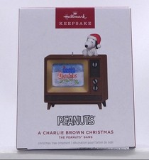2026 Hallmark A CHARLIE BROWN CHRISTMAS~ Snoopy TV Ornament NEW IN BOX picture