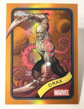 2025 Topps Chrome Marvel Drax Orange /25 SSP #184  picture