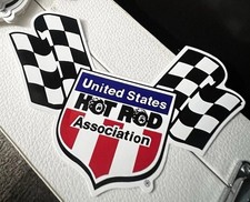 Vintage USHRA Monster Truck Sticker 3x5”Original NOS Hot Rod Racing Decal picture