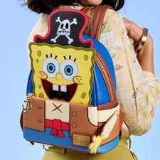 SpongeBob Pirate Loungefly Backpack Brand New In Excellent Condition No Tags picture