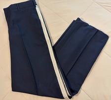 Vtg 90s USAF Honor Guard Silver Braid Ceremonial Dress Trousers Pants 32R x31 picture