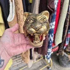 TED ARNOLD TIGER HEAD RARE VINTAGE 1960s GOLD PLATED STAPLER picture
