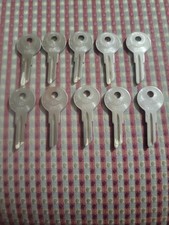 10 Vintage BASCO Briggs & Stratton Uncut Key Blank Groove 1 #1 Milwaukee USA NOS picture