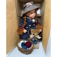Vtg 2001 Boyds Bear Yesterdays Child Courtney Pearl Dropping Stitches 4954 picture