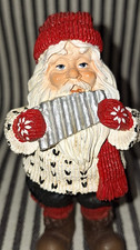 VTG RED CAP NORDIC GNOME NISSE ARNE HASLE HEGLUND SANTA TROLL ELF w/PAN FLUTE picture