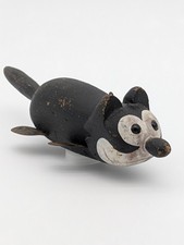 Rare Antique Felix the Cat Wood Ice Fishing Decoy Lure Working Original Folk Art picture
