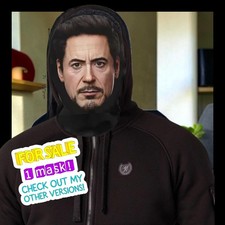 New Robert Downey Jr. Mesh Mask Cosplay Face Cover Novelty Costume Prop Iron Man picture