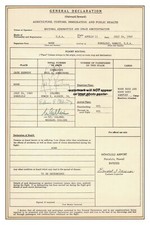 8x12 Apollo 11 Crew PHOTO POSTER Rare Customs Form, Shows Autograph Moon Landing picture