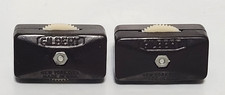 2 Vintage Original Gilbert Bakelite In-line Rotary Thumbwheel On / Off Switch  picture