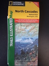 National Geographic: North Cascades National Park trail map picture
