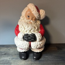 Vtg 1970s Atlantic Mold Ceramic Winking Santa Claus Christmas Figure Holiday picture
