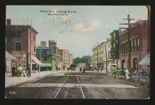 [80093] 1912 POSTCARD shows TROLLEY on HOWE AVENUE looking South, SHELTON, CONN. picture
