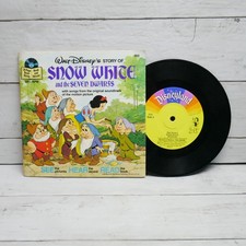 Vintage Snow White & The Seven Dwarfs Walt Disney Story Read Along Book & Vinyl picture